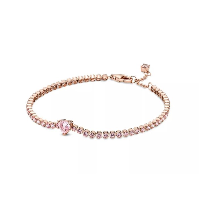 Rose gold narukvica Roza srce, rose gold boja