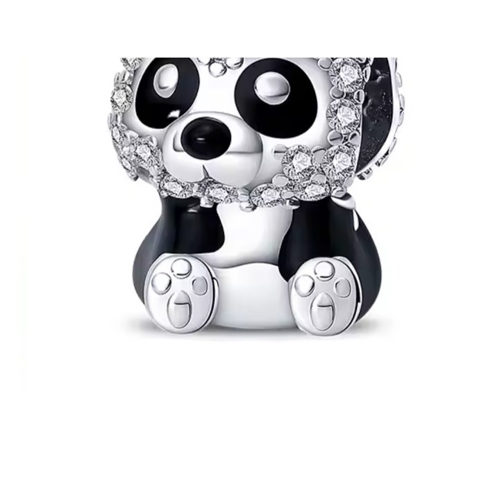 Privjesak Panda, srebrna boja